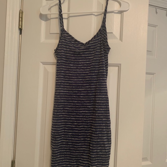Striped Cinched T-Shirt Dress - Picture 2 of 3